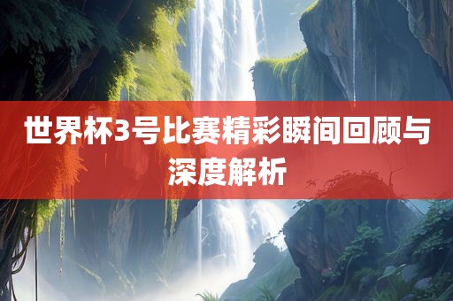 世界杯3号比赛精彩瞬间回顾与深度解析