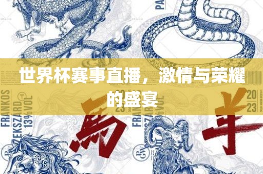 世界杯赛事直播，激情与荣耀的盛宴