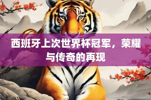 西班牙上次世界杯冠军，荣耀与传奇的再现