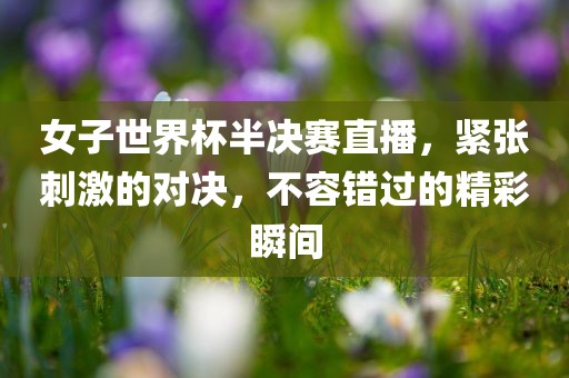 女子世界杯半决赛直播，紧张刺激的对决，不容错过的精彩瞬间