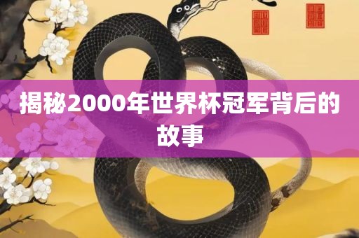 揭秘2000年世界杯冠军背后的故事