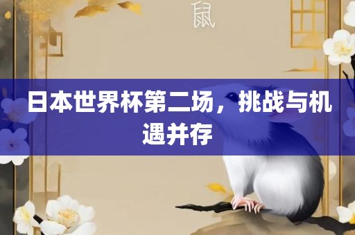 日本世界杯第二场，挑战与机遇并存