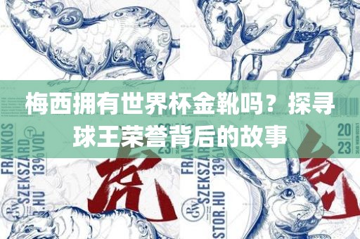梅西拥有世界杯金靴吗？探寻球王荣誉背后的故事