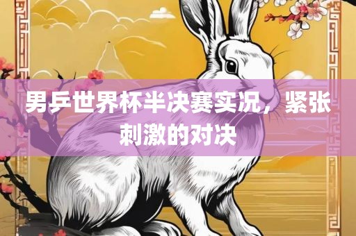 男乒世界杯半决赛实况，紧张刺激的对决
