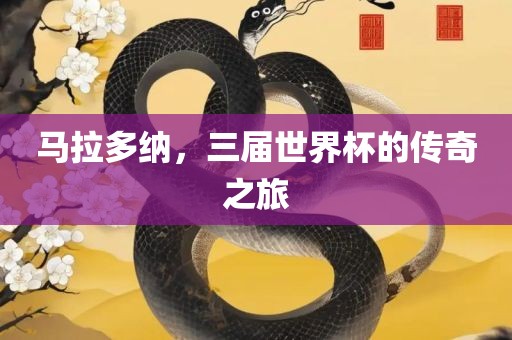 马拉多纳，三届世界杯的传奇之旅