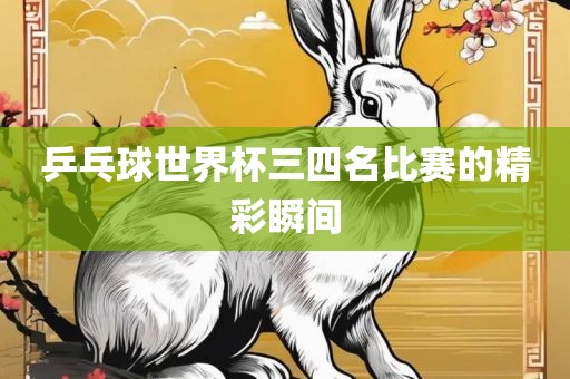 乒乓球世界杯三四名比赛的精彩瞬间
