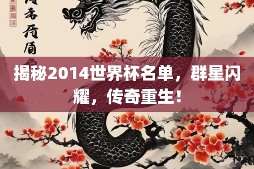 揭秘2014世界杯名单，群星闪耀，传奇重生！