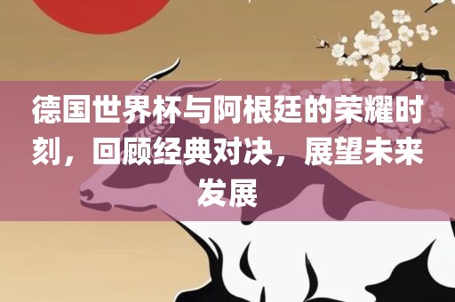 德国世界杯与阿根廷的荣耀时刻，回顾经典对决，展望未来发展