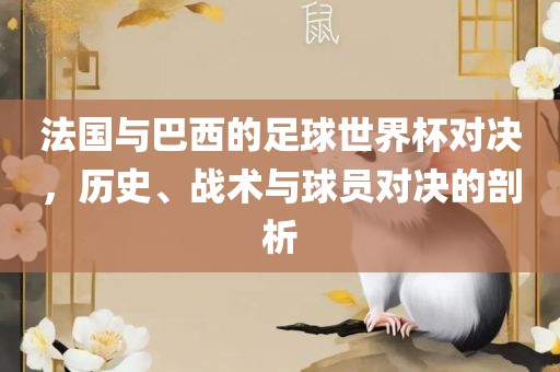 法国与巴西的足球世界杯对决，历史、战术与球员对决的剖析