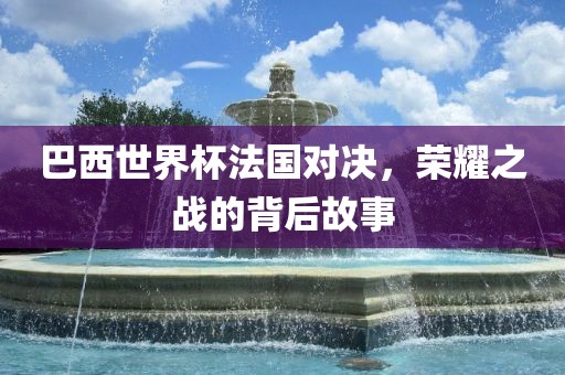 巴西世界杯法国对决，荣耀之战的背后故事