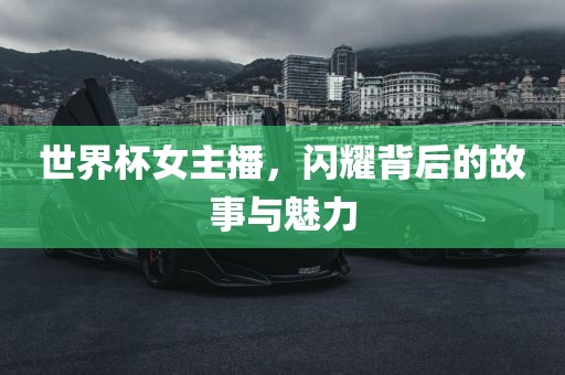 世界杯女主播，闪耀背后的故事与魅力