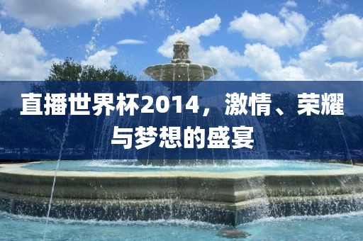 直播世界杯2014，激情、荣耀与梦想的盛宴
