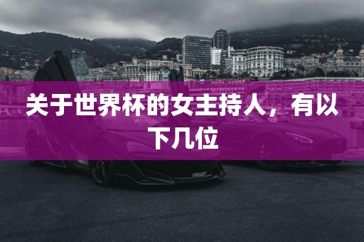 关于世界杯的女主持人，有以下几位吉安市靖泰电力工程有限公司