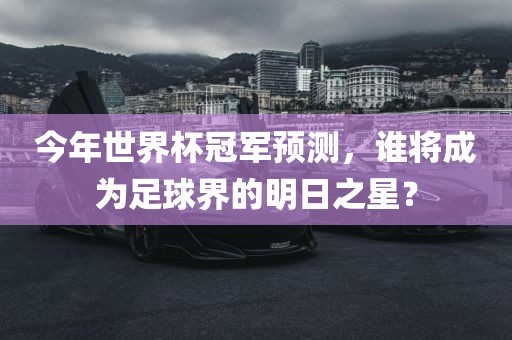 今年世界杯冠军预测，谁将成为足球界的明日之星？