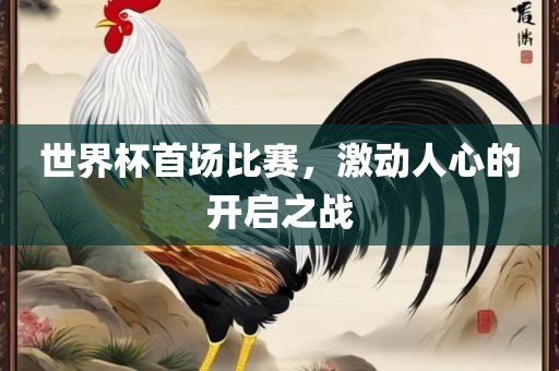 世界杯首场比赛，激动人心的开启之战