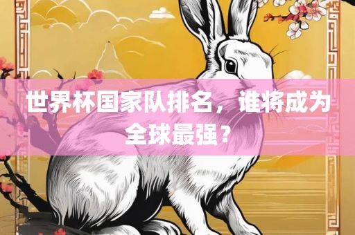 世界杯国家队排名，谁将成为全球最强？