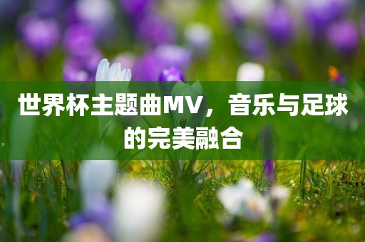 世界杯主题曲MV，音乐与足球的完美融合