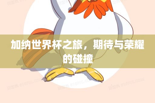 加纳世界杯之旅，期待与荣耀的碰撞