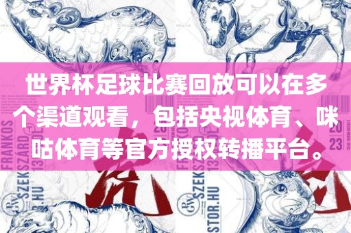 世界杯足球比赛回放可以在多个渠道观看，包括央视体育、咪咕体育等官方授权转播平台。吉安市靖泰电力工程有限公司