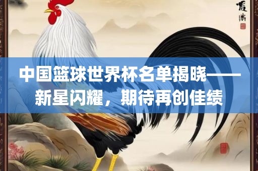 中国篮球世界杯名单揭晓——新星闪耀，期待再创佳绩吉安市靖泰电力工程有限公司