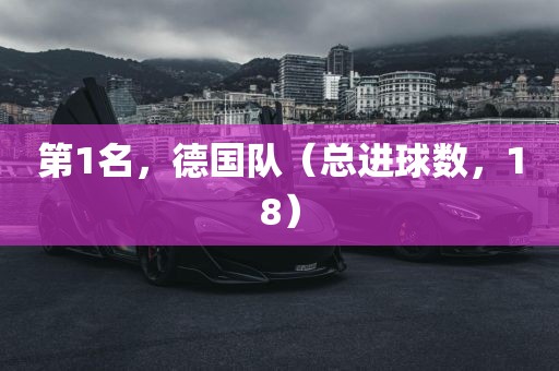 吉安市靖泰电力工程有限公司第1名，德国队（总进球数，18）