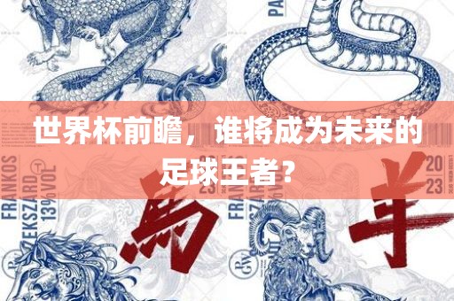 世界杯前瞻，谁将成为未来的足球王者？