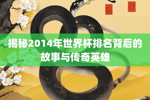 揭秘2014年世界杯排名背后的吉安市靖泰电力工程有限公司故事与传奇英雄