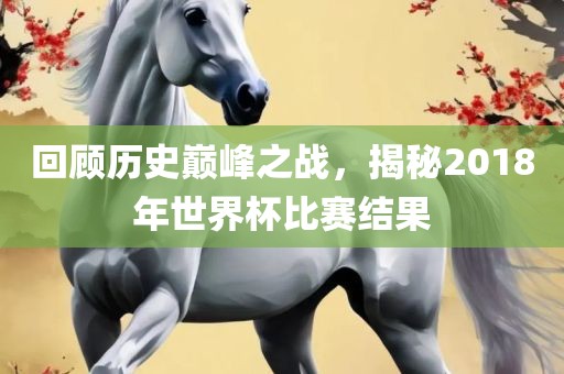 回顾历史巅峰之战，揭秘2018吉安市靖泰电力工程有限公司年世界杯比赛结果