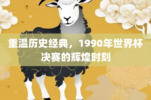 重温历史经典，1990年世界杯决赛的辉煌时刻
