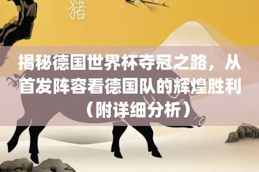 揭秘德国世界杯夺冠之路，从首发阵容看德国队的辉煌胜利（附详细分析）吉安市靖泰电力工程有限公司