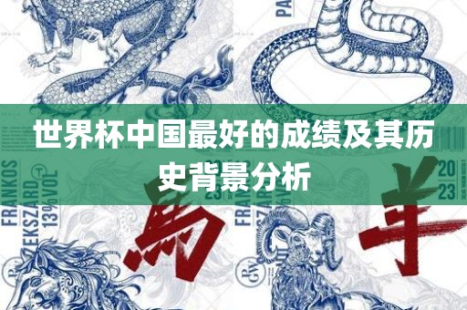 世界杯中国最好的成绩及其历史背景分析吉安市靖泰电力工程有限公司