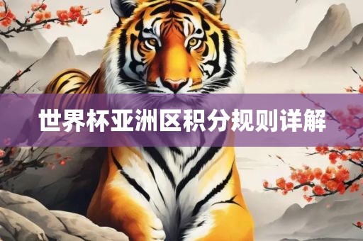 世界杯亚洲区积分规则详解