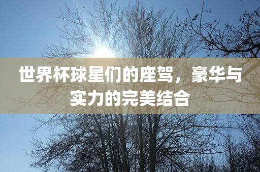 世界杯球星们的座驾，豪华与实力的完美结合