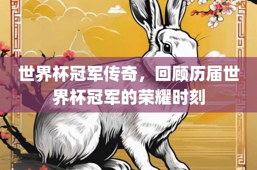 世界杯冠军传奇，回顾历届世界杯冠军的荣耀时刻