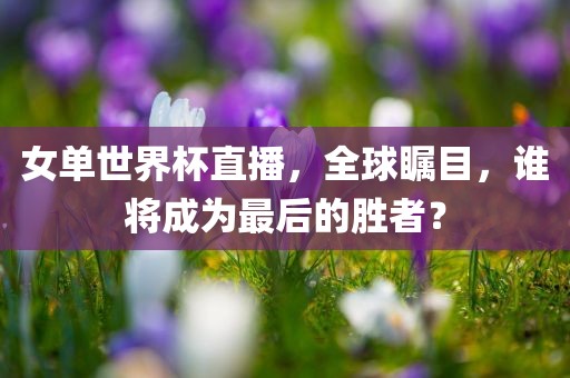 女单世界杯直播，全球瞩目，谁将成为最后的胜者？
