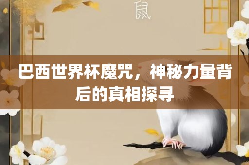 巴西世界杯魔咒，神秘力量背后的真相探寻
