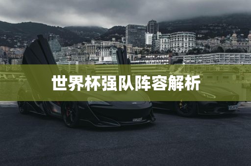 世界杯强队阵容解析