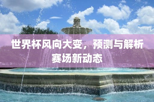 世界杯风向大变，预测与解析赛场新动态